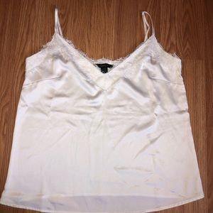 white satin tank